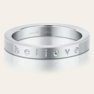 MantraBand Believe Ring Size 7 Stainless Steel
